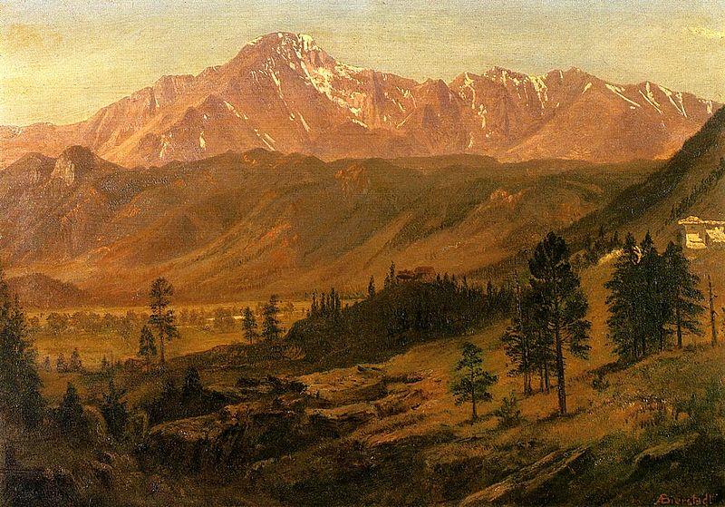 Albert Bierstadt Pikes Peak, Rocky Mountains